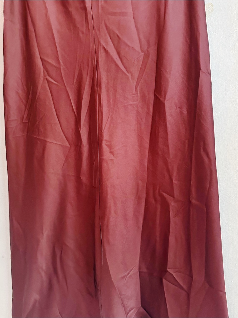 Lioness Satin Maxi Skirt in Deep Chocolate Brown XL Australian flowy Classic - Picture 3 of 7